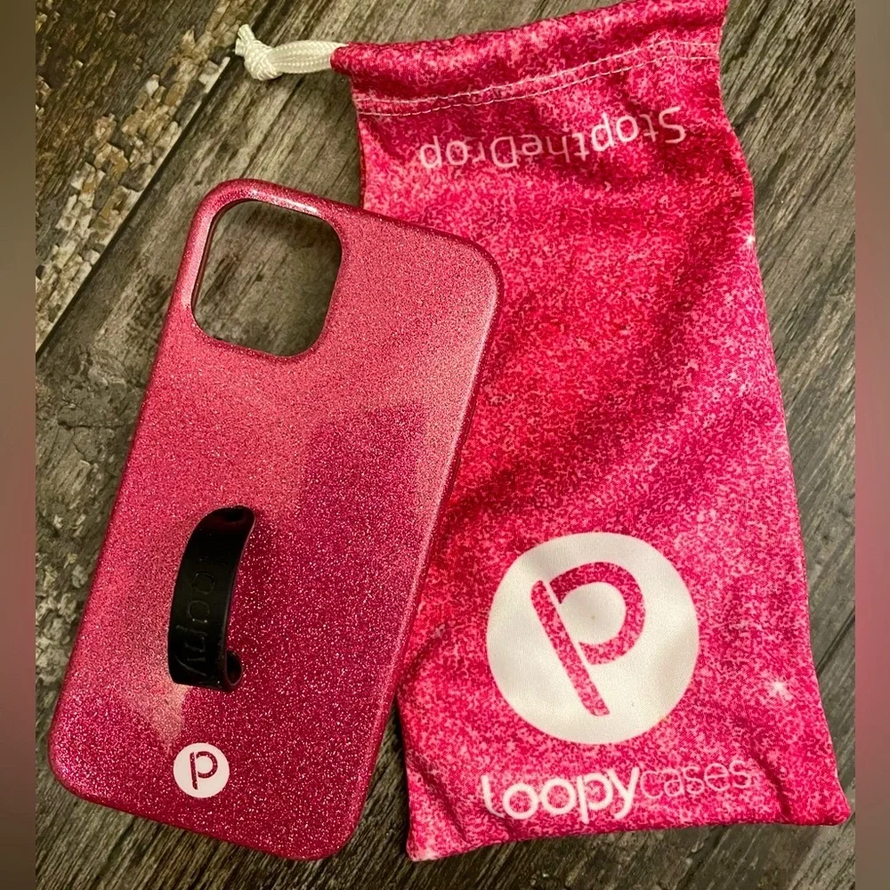 Loopy iPhone 12 Case Sparkling Pink